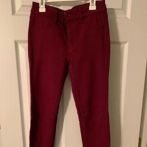 Maroon jeggings